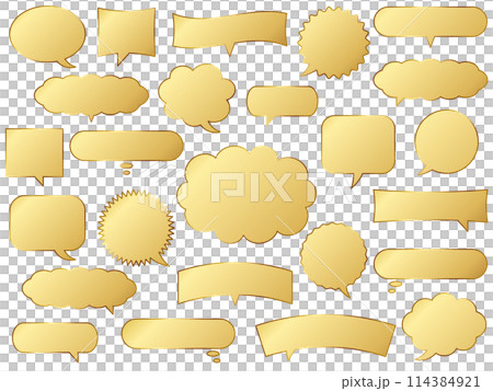 Metallic balloon set gold Metallic balloon set gold 114384921