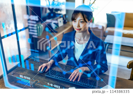 ザイタクワーカーの女性 114386335