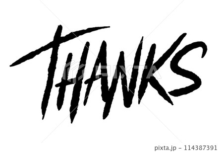 Thanks Power Lettering 114387391