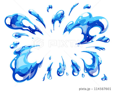 水の爆発のエフェクト 114387601