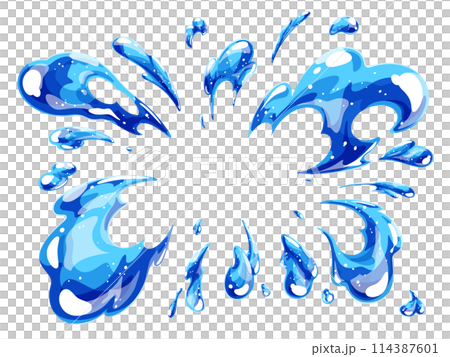 水の爆発のエフェクト 114387601