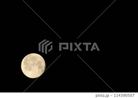 弥生三月、十六夜の月。春の月 114390507