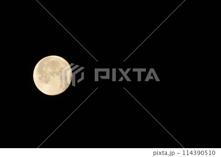 弥生三月、十六夜の月。春の月 114390510