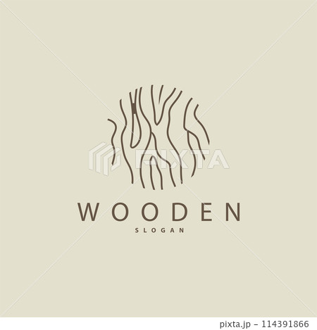 Wood Logo, Wood Fiber Bark Layer Vector, Tree Trunk Inspiration Illustration Design Wood Logo, Wood Fiber Bark Layer Vector, Tree Trunk Inspiration Illustration Design 114391866