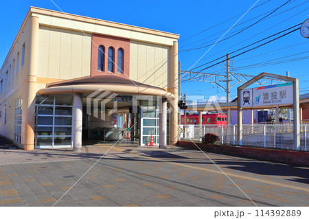 名鉄 三河線（山線）の終着 猿投駅 114392889