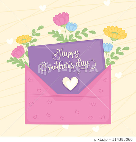 Happy mother day poster Vector Happy mother day poster Vector 114393060