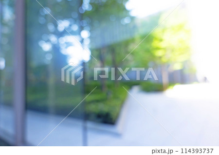 ビジネス街の背景ぼかし ビジネス街の背景ぼかし 114393737