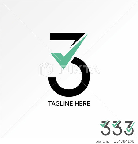 Logo design graphic creative concept premium abstract vector stock business number 3 or 73 with checklist marking Related to typography monogram brand Logo design graphic creative concept premium abstract vector stock business number 3 or 73 with checklist marking Related to typography monogram brand 114394179