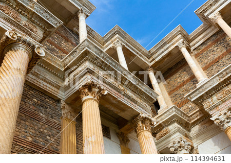 Architectural elements of bath gymnasium complex of Sardis, Turkey 114394631