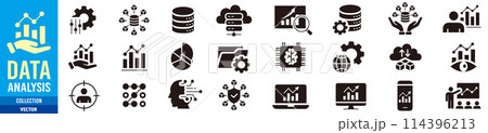 データ アナリティクス アイコン 114396213