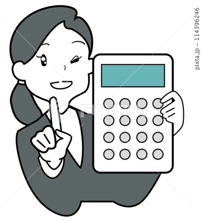 料金説明するオフィスレディ-ポイント 114396246