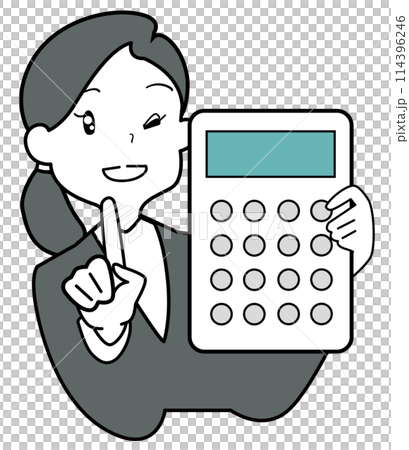 料金説明するオフィスレディ-ポイント 114396246