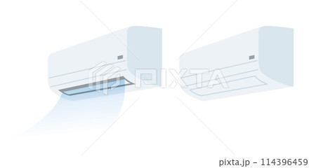 家庭用エアコンのイラスト素材 114396459