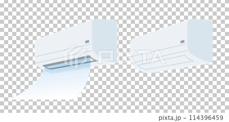 家庭用エアコンのイラスト素材 114396459