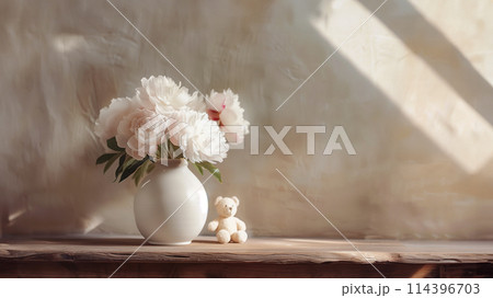 柔らかくて暖かい室内装飾のイメージ。 柔らかくて暖かい室内装飾のイメージ。 114396703