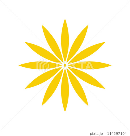 japanese chinese flower cartoon vector illustration 114397194