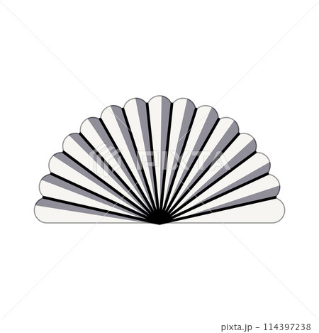 lunar chinese fan cartoon vector illustration 114397238