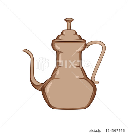 dallah arabic tea pot cartoon vector illustration dallah arabic tea pot cartoon vector illustration 114397366