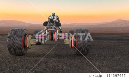 四輪バギーに乗るサイバーマン 四輪バギーに乗るサイバーマン 114397455