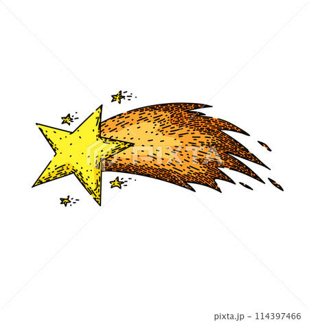 happy star fall sketch hand drawn vector happy star fall sketch hand drawn vector 114397466