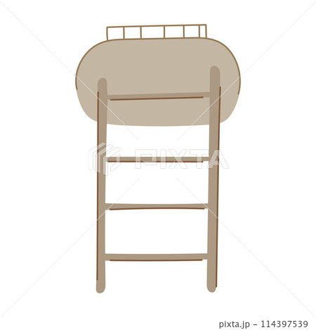 tank water tower cartoon vector illustration 114397539