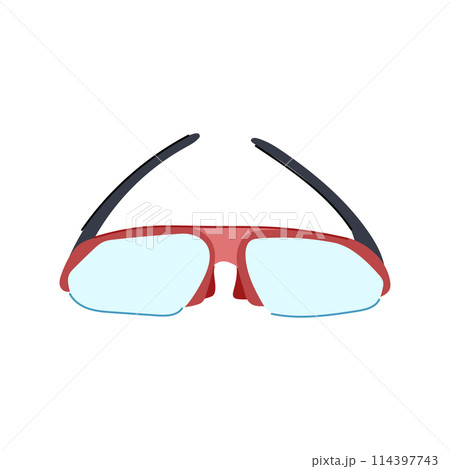 goggle safety goggles cartoon vector illustration 114397743