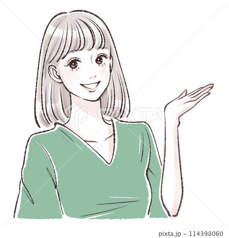 女性・女の子のイラスト素材 114398060