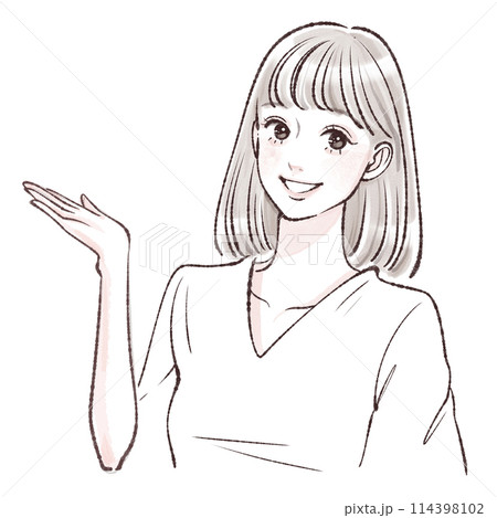 女性・女の子のイラスト素材 114398102