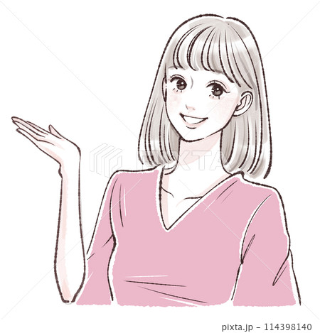 女性・女の子のイラスト素材 114398140