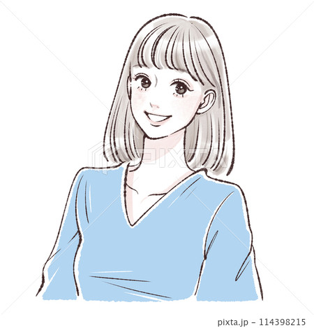 女性・女の子のイラスト素材 女性・女の子のイラスト素材 114398215