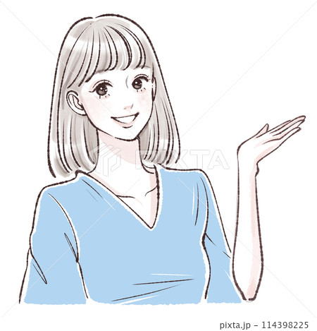 女性・女の子のイラスト素材　 114398225