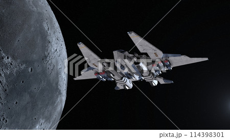 宇宙船と月 宇宙船と月 114398301