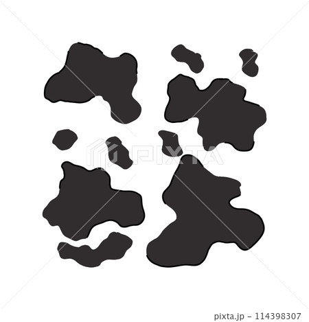 abstract cow skin cartoon vector illustration abstract cow skin cartoon vector illustration 114398307