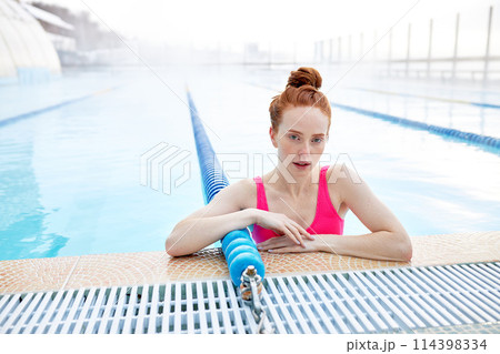 attractive sexy girl takes care of her body at resort attractive sexy girl takes care of her body at resort 114398334
