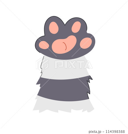 dog cat paw cartoon vector illustration dog cat paw cartoon vector illustration 114398388