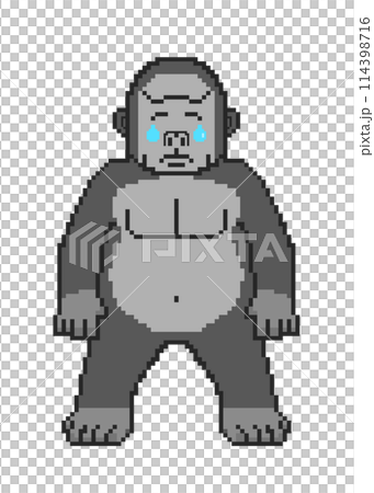 Gorilla_Pixel Art (Crying) Gorilla_Pixel Art (Crying) 114398716