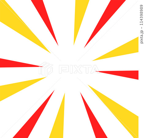 カラフルな集中線のイラスト素材 114398989