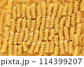Fusilli Pasta Symphony, Inspirational Noodle Backdrop. Gastronomic Canvas 114399207