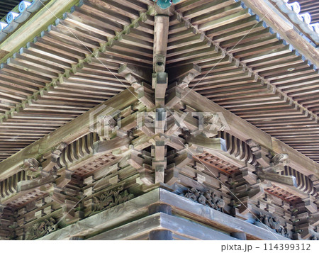 岡山県 備中国分寺 五重塔の詰組 岡山県 備中国分寺 五重塔の詰組 114399312
