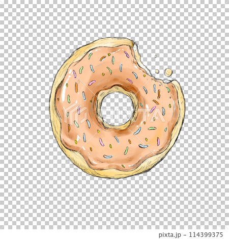 美味的手繪甜甜圈 美味的手繪甜甜圈 114399375