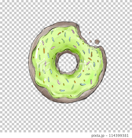 美味的手繪甜甜圈 114399381