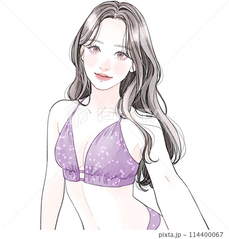 水着の女性 水着の女性 114400067