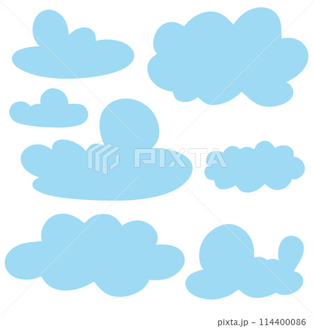 set of clouds set of clouds 114400086