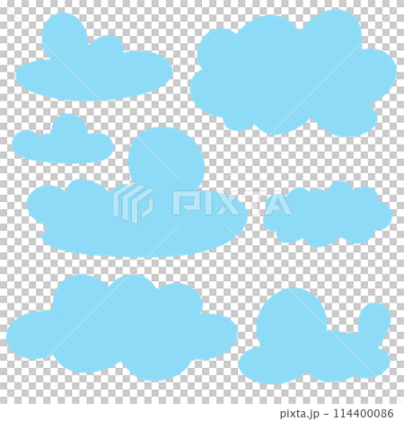 set of clouds set of clouds 114400086