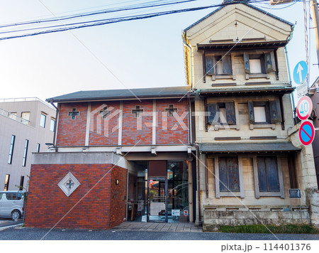 古河市の趣あるレトロな建築物。日本国栃木県栃木市、渡良瀬遊水地にて。 ラムサール条約登録。 2024 114401376