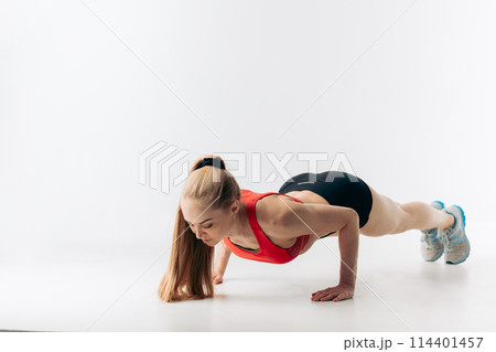 full body workout. building strength and developing a tight full body workout. building strength and developing a tight 114401457