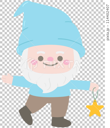 Kids hand drawn cute spring garden gnomes dwarfs characters Kids hand drawn cute spring garden gnomes dwarfs characters 114402407