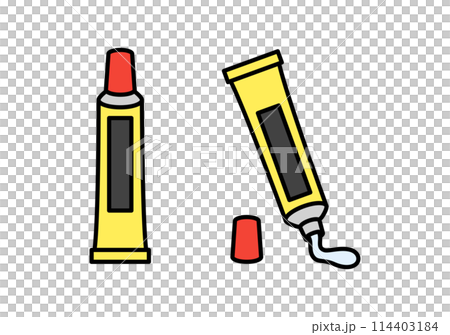 Adhesive illustration set 114403184