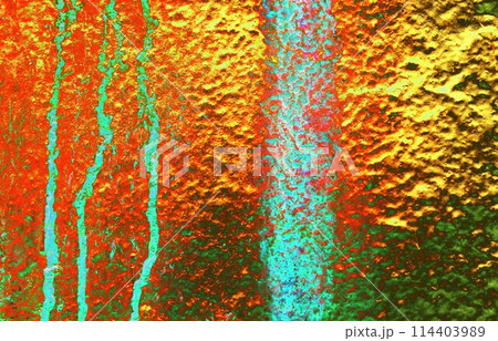 Wavy texture. Glowing wavy ribbed steel surface. Changed color scheme on an abstract background. Wavy texture. Glowing wavy ribbed steel surface. Changed color scheme on an abstract background. 114403989