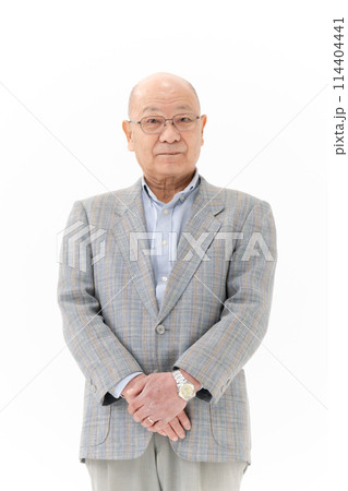 シニア男性 ポートレート シニア男性 ポートレート 114404441